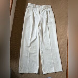 Elegant White Wide-Leg Pants